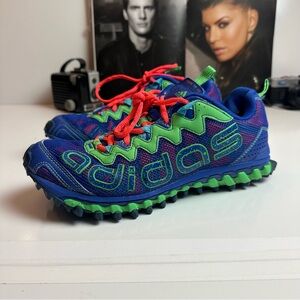 Adidas Blue and Green Women's Sneakers